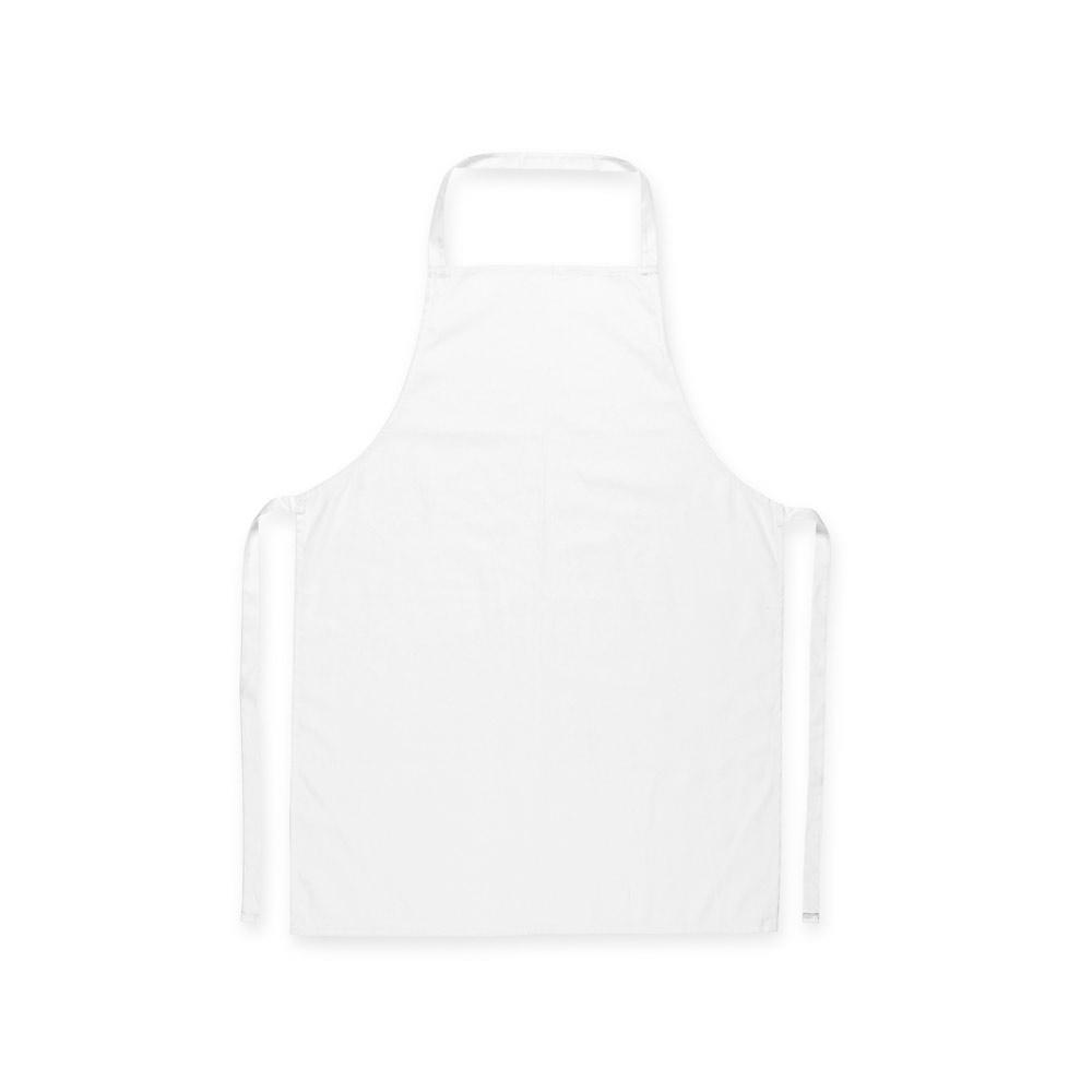 CUMIN. Șorț din bumbac twill (180 g/m²) Alb