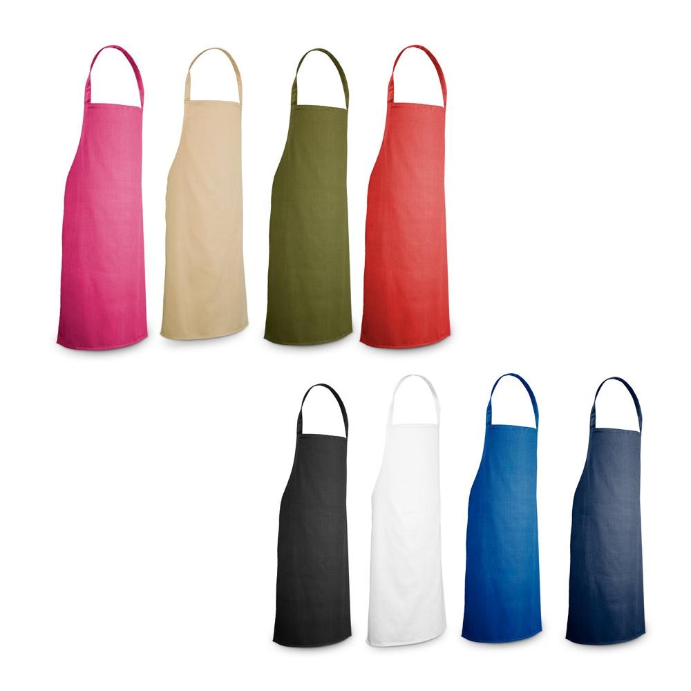 CUMIN. Șorț din bumbac twill (180 g/m²) Alb