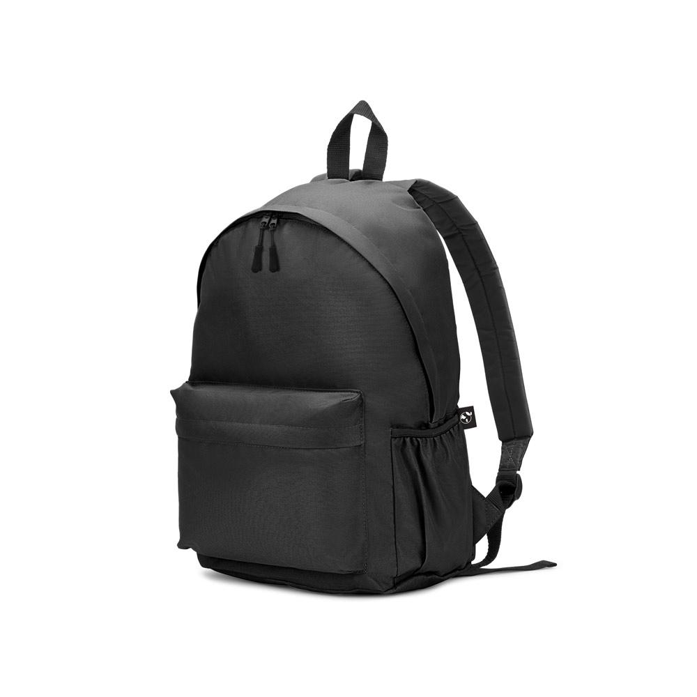 Rucsac clasic Rosario din poliester reciclat 600D Negru