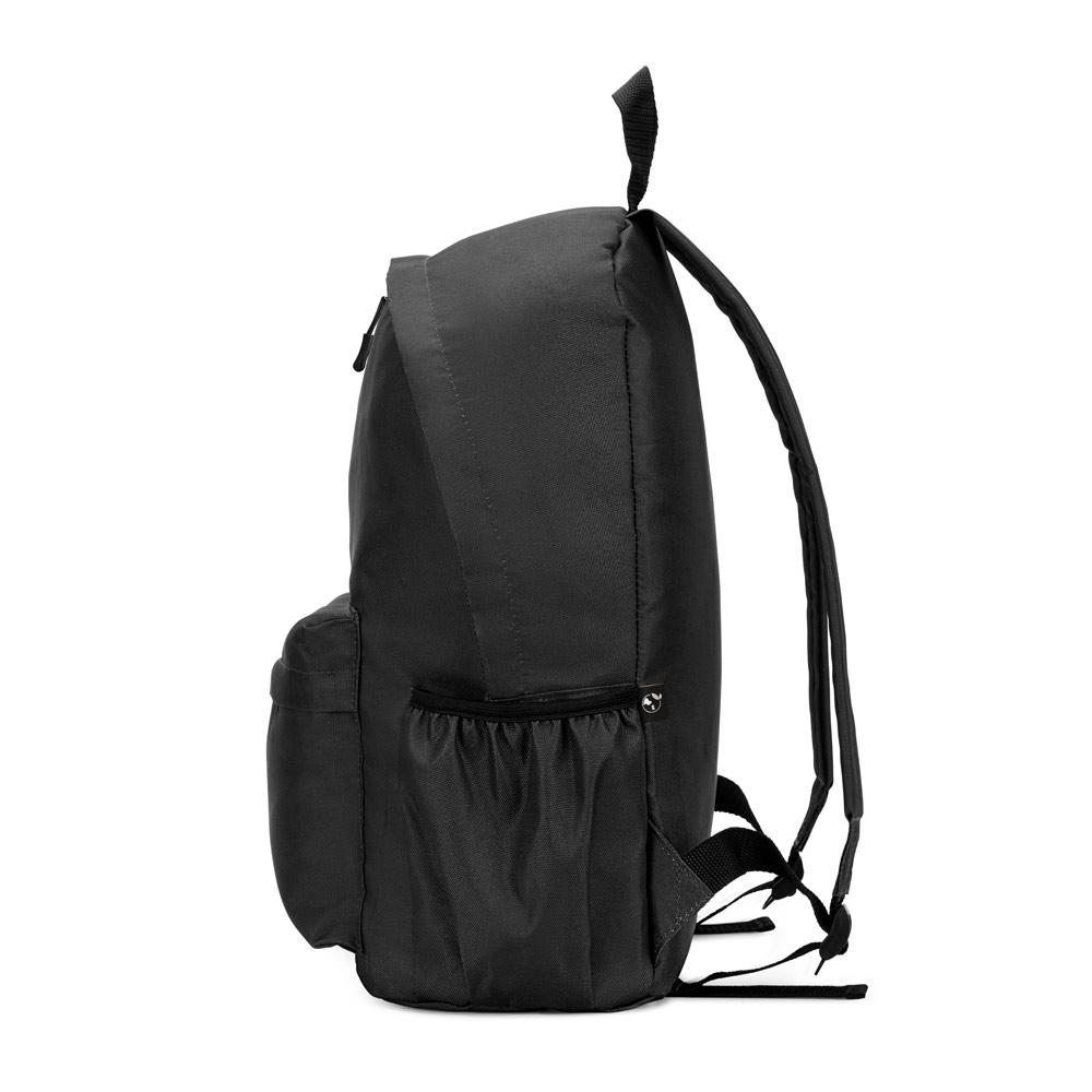 Rucsac clasic Rosario din poliester reciclat 600D Negru