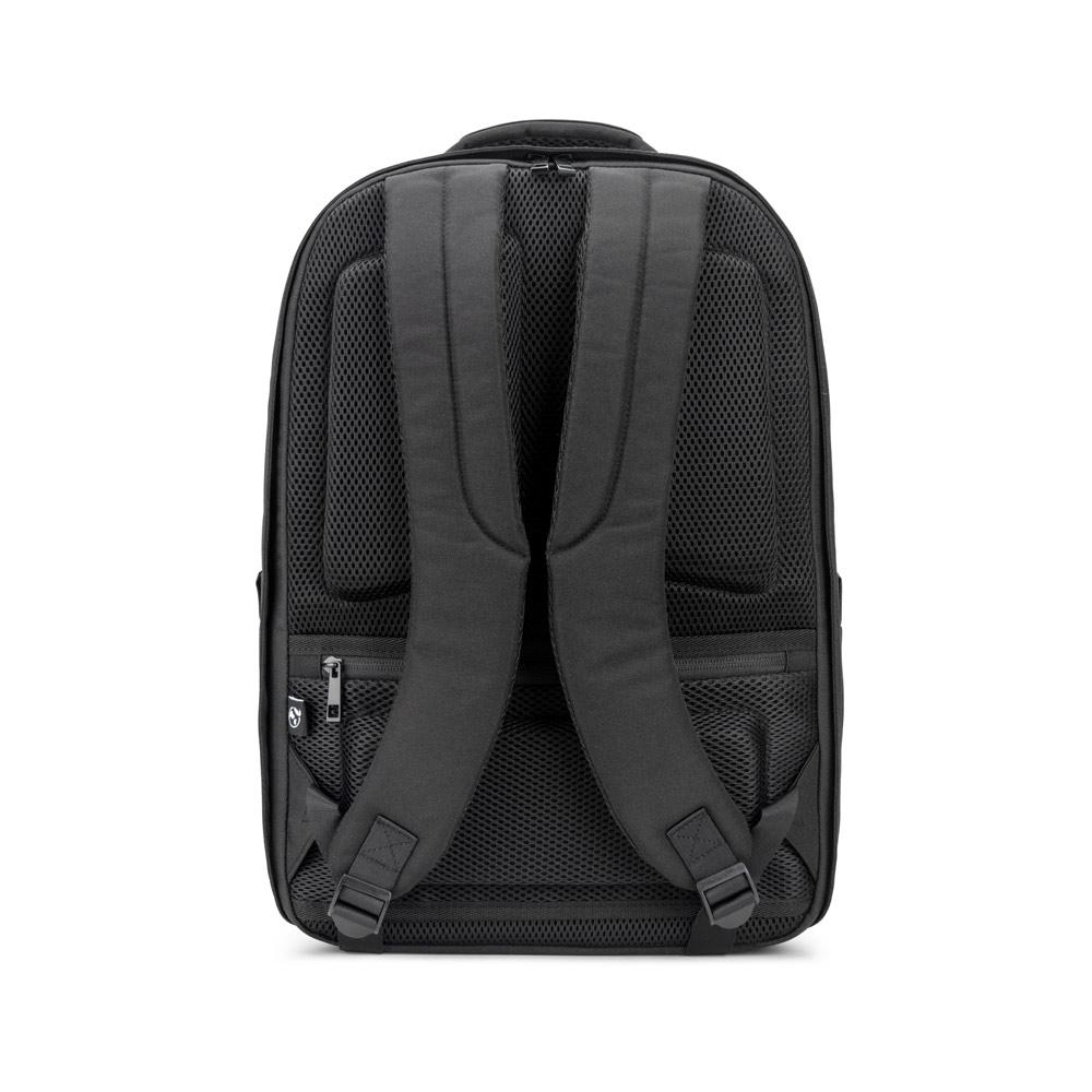 Rucsac antifurt laptop 17.3” Yangon Bpack din twill hidrofug și poliester reciclat Negru
