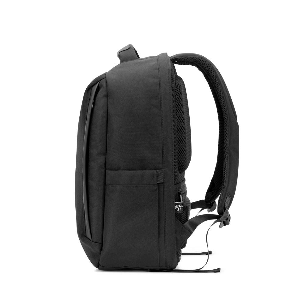 Rucsac antifurt laptop 17.3” Yangon Bpack din twill hidrofug și poliester reciclat Negru