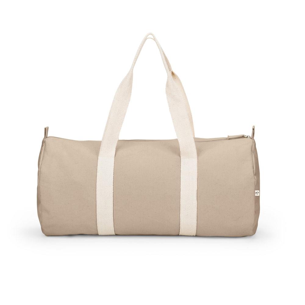 Geantă sport Saint Sport din bumbac și poliester reciclat, 380 g/m² Natural