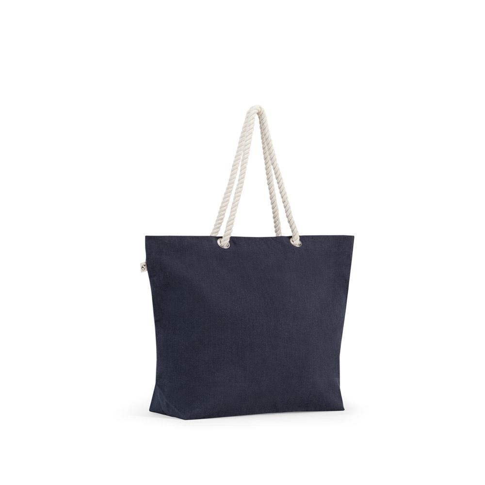 Sacoșă plajă Athens din bumbac și poliester reciclat, 220 g/m²