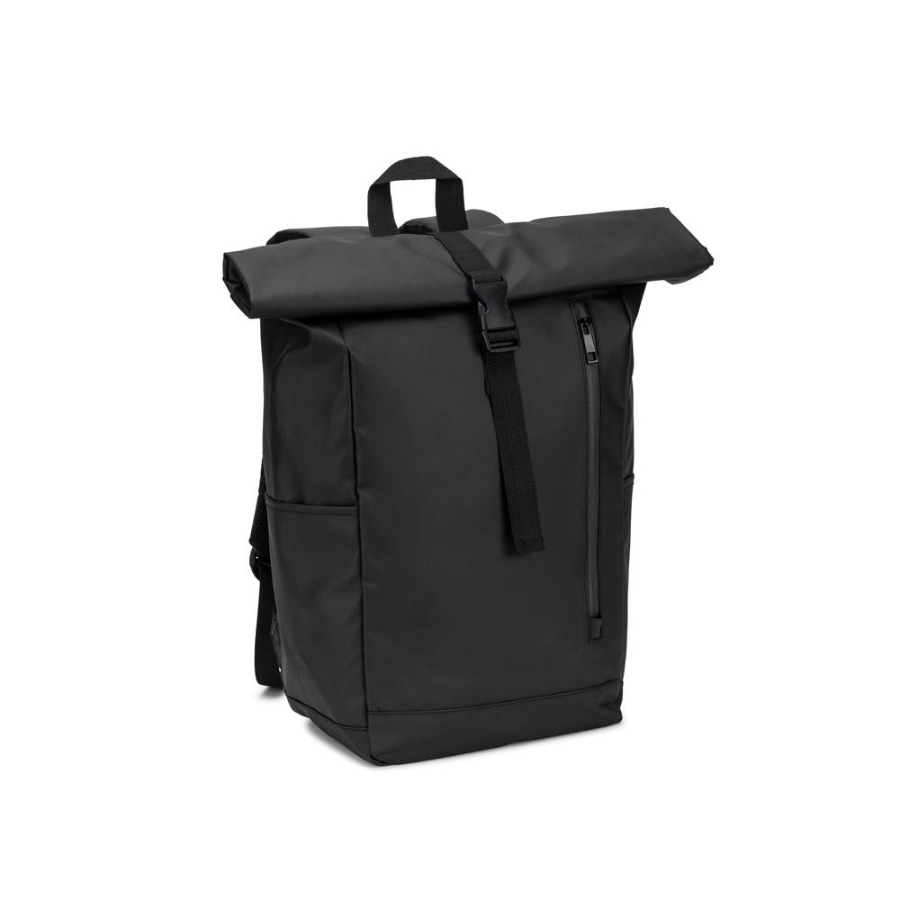 Rucsac Roll Top Osasco Bpack din poliester reciclat 600D Negru