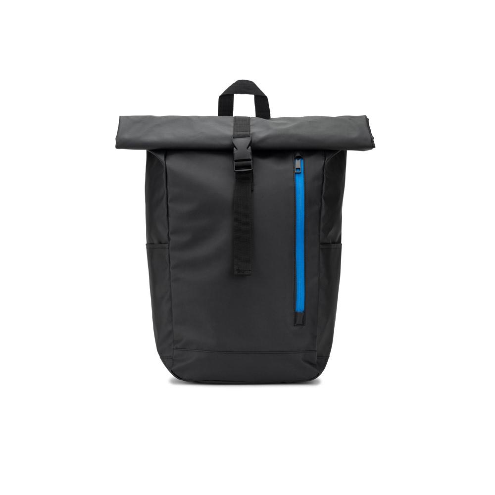 Rucsac Roll Top Osasco Bpack din poliester reciclat 600D Albastru Royal