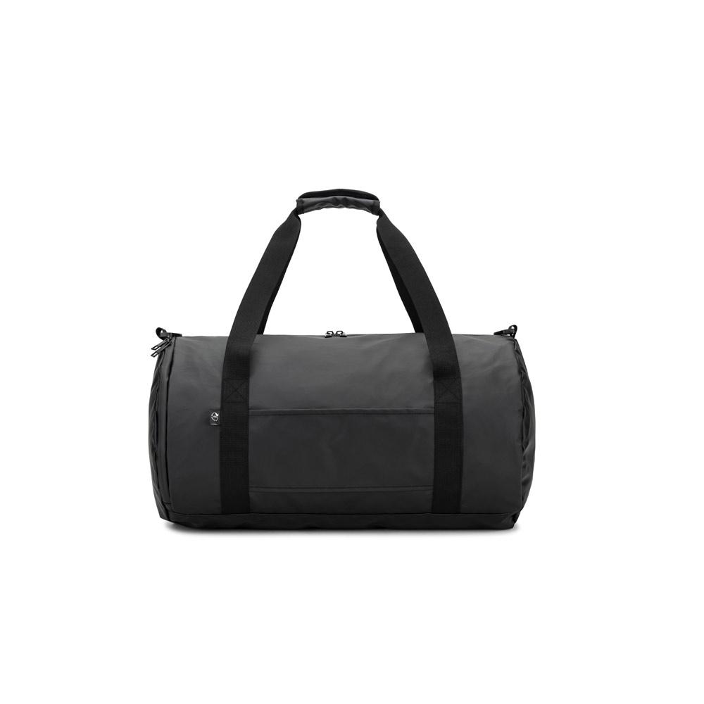 Geantă sport cilindrică Osasco Sport din poliester reciclat 600D, compartiment pantofi Albastru Royal