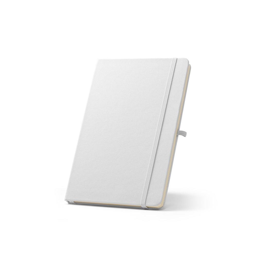 Caiet A5 Anne Sub din poliester reciclat rPET 300D, pentru sublimare Alb