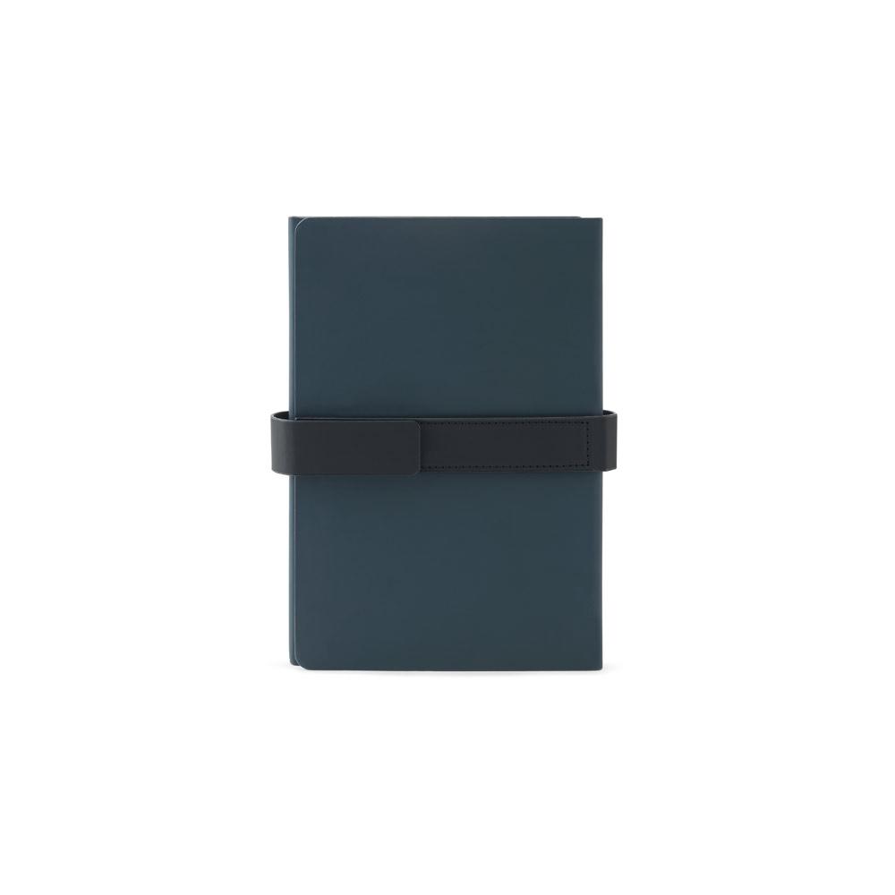 Bloc de notițe A5 Sanderson din PU reciclat, pagini liniate și simple Albastru