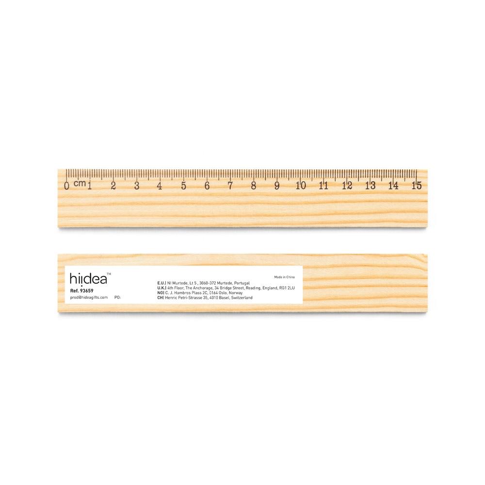 Riglă pin Wesley 15, scală 15 cm Natural deschis