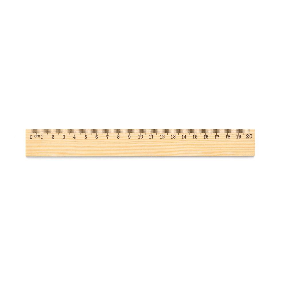 Riglă pin Wesley 20, scală 20 cm Natural deschis