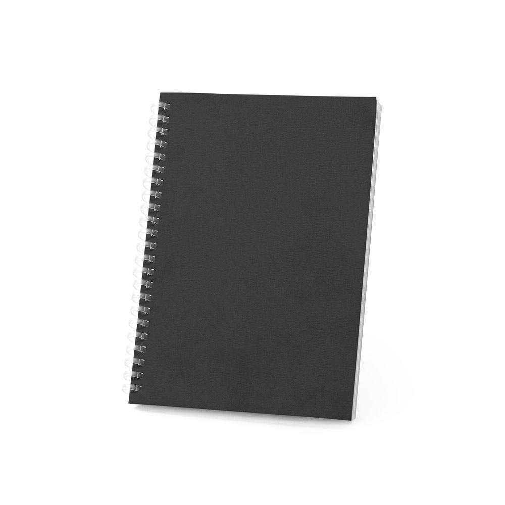 Blocnotes A5 Schiller din hârtie 100% reciclată, copertă flexibilă Negru
