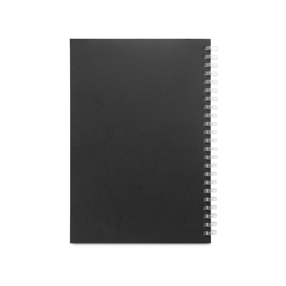 Blocnotes A5 Schiller din hârtie 100% reciclată, copertă flexibilă Negru