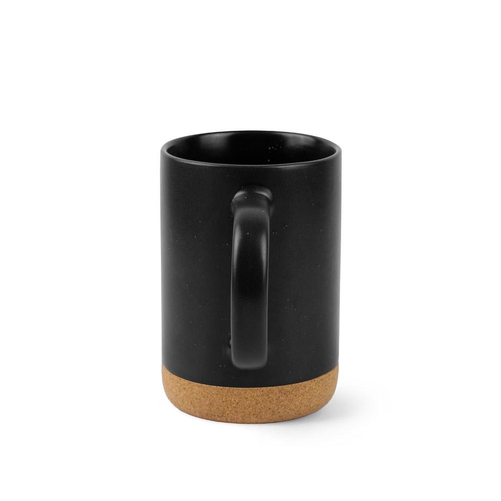 Cană ceramică Constellation Cork, bază plută, 320 ml Negru