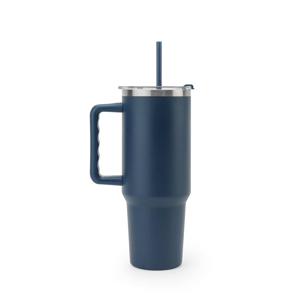 Pahar călătorie Joyner Xl din oțel inoxidabil reciclat, perete dublu vidat, 1300 ml Albastru marin