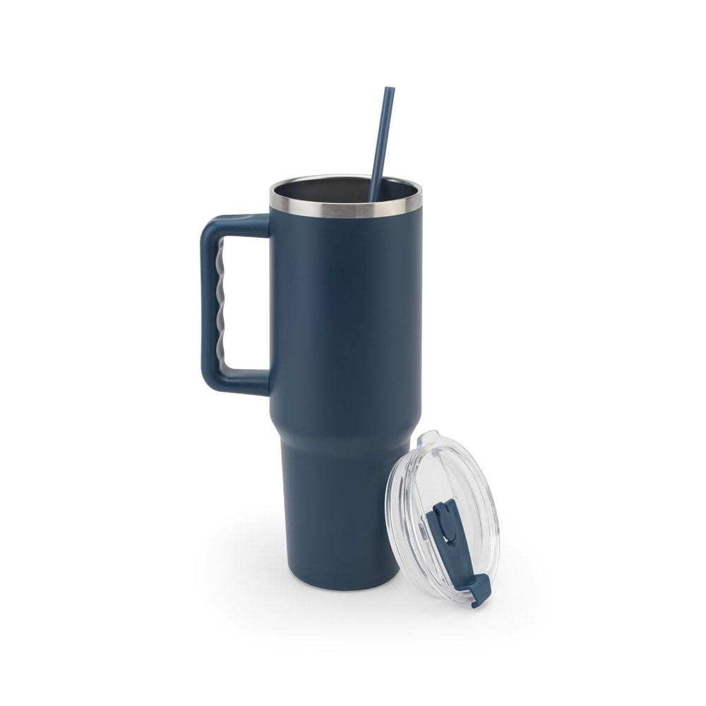 Pahar călătorie Joyner Xl din oțel inoxidabil reciclat, perete dublu vidat, 1300 ml Albastru marin