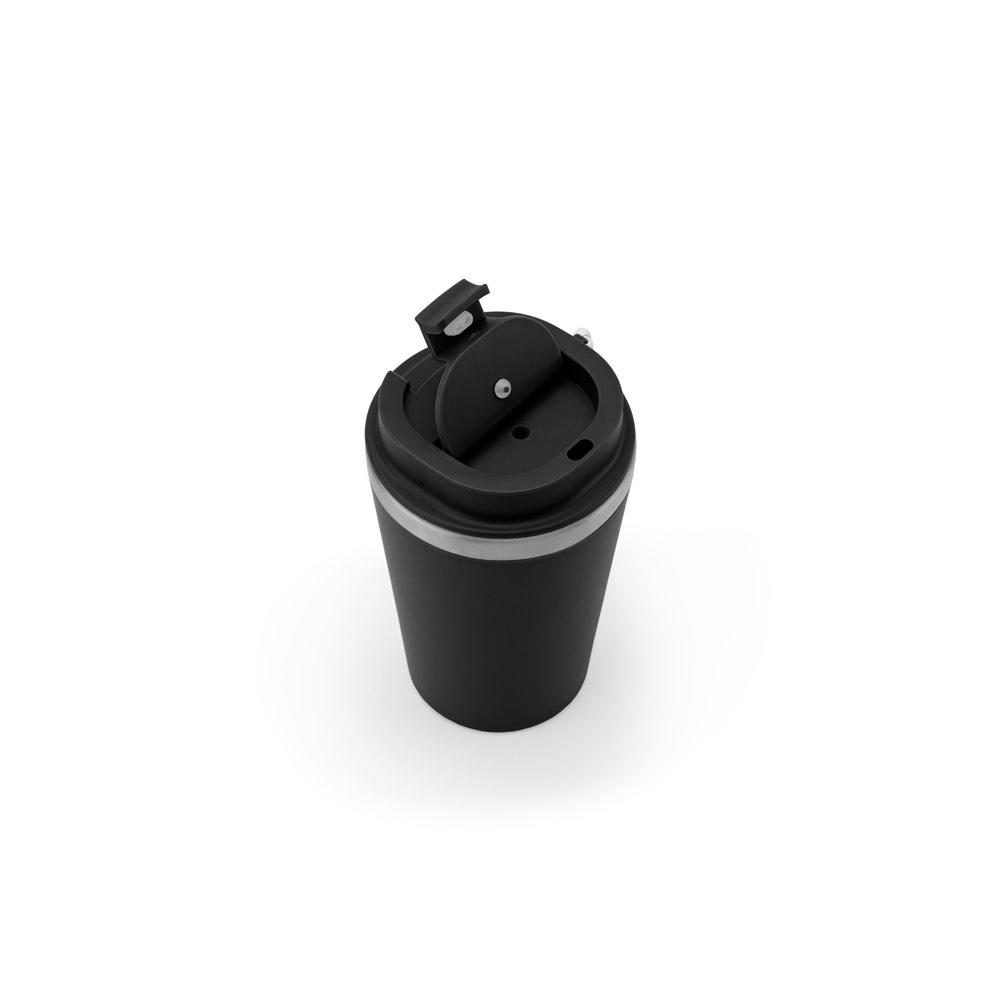 Cană călătorie Spitz din oțel inoxidabil reciclat și PP, finisaj mat, 440 ml