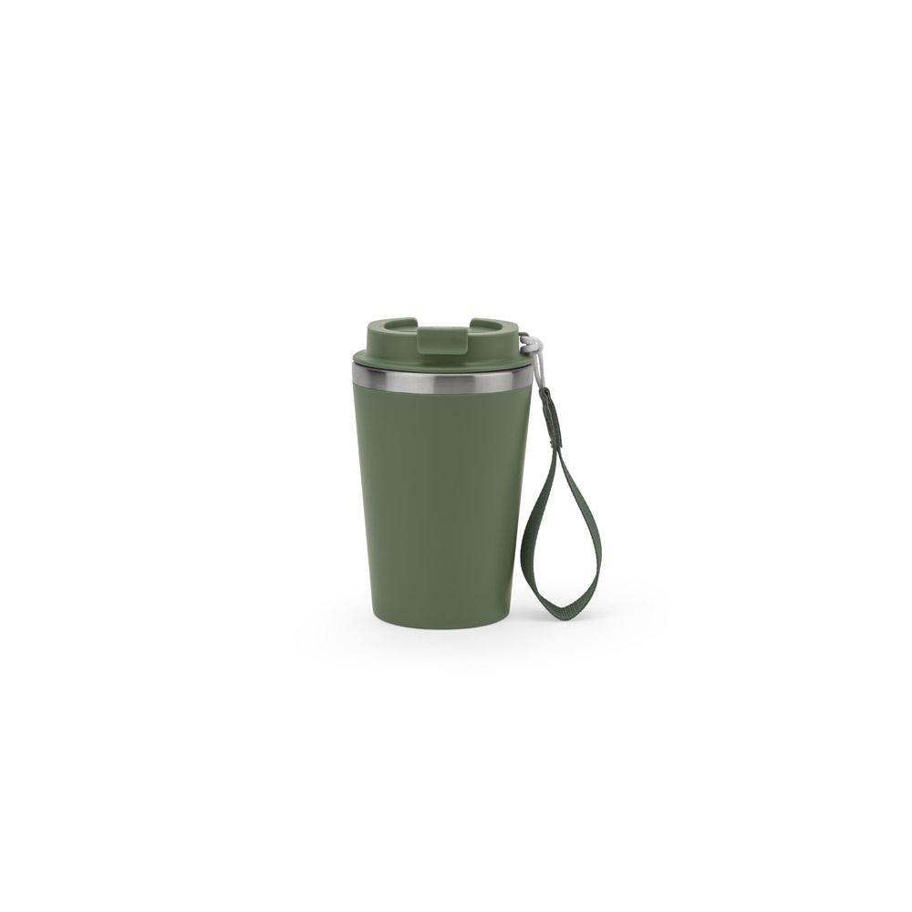 Cană călătorie Spitz din oțel inoxidabil reciclat și PP, finisaj mat, 440 ml