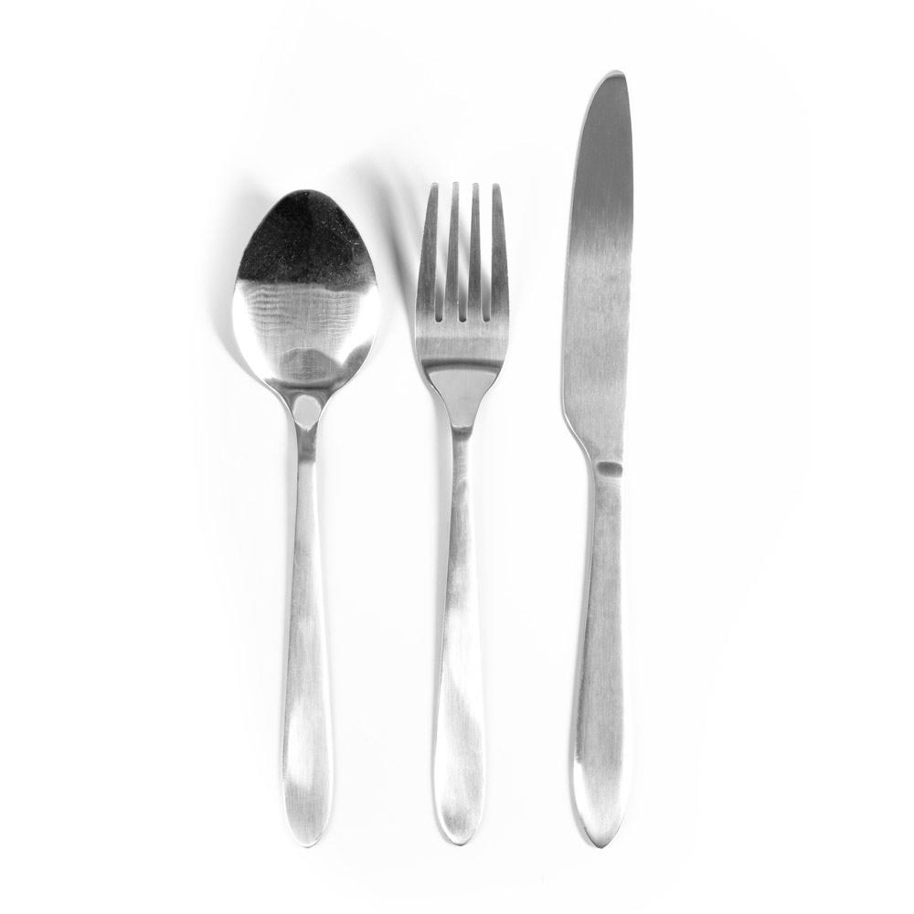 Set 3 tacâmuri Wiley din oțel inoxidabil Argintiu satinat