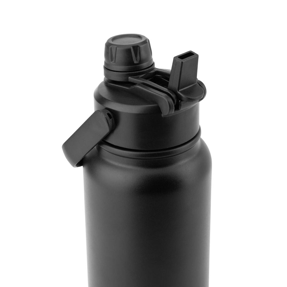 Sticlă oțel inoxidabil Alcaraz, 90% reciclat, perete dublu vidat Negru
