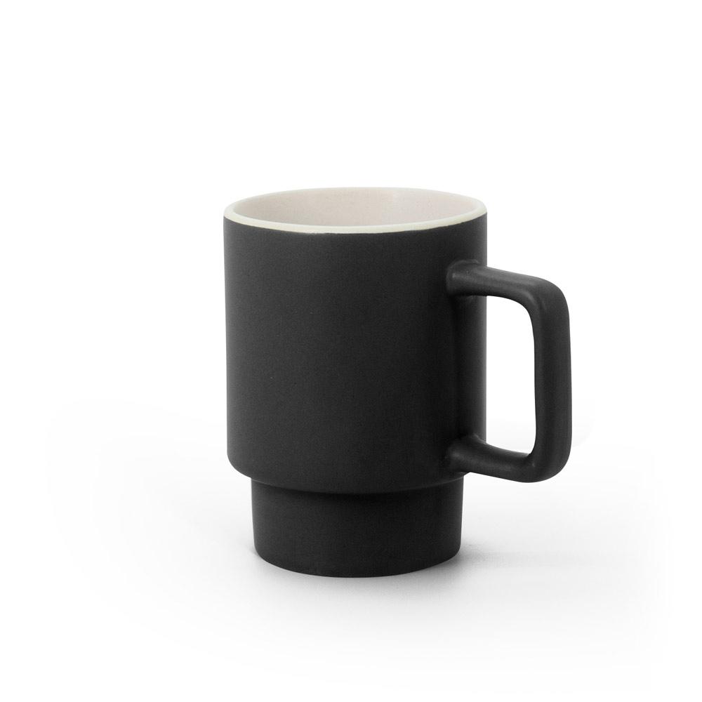 Cană ceramică Kuerten, finisaj mat, 330 ml Negru