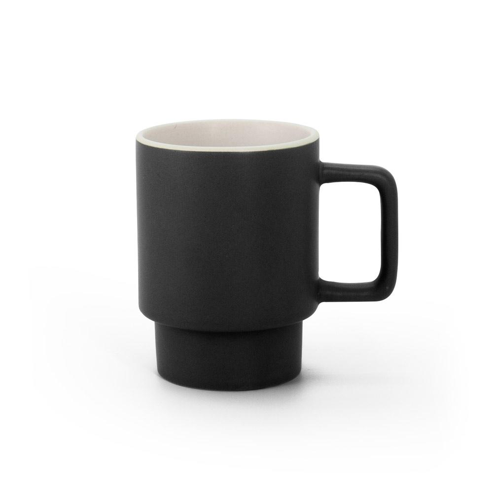 Cană ceramică Kuerten, finisaj mat, 330 ml Negru