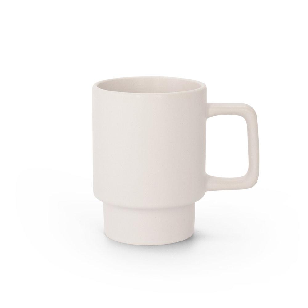 Cană ceramică Kuerten, finisaj mat, 330 ml Alb pastelat