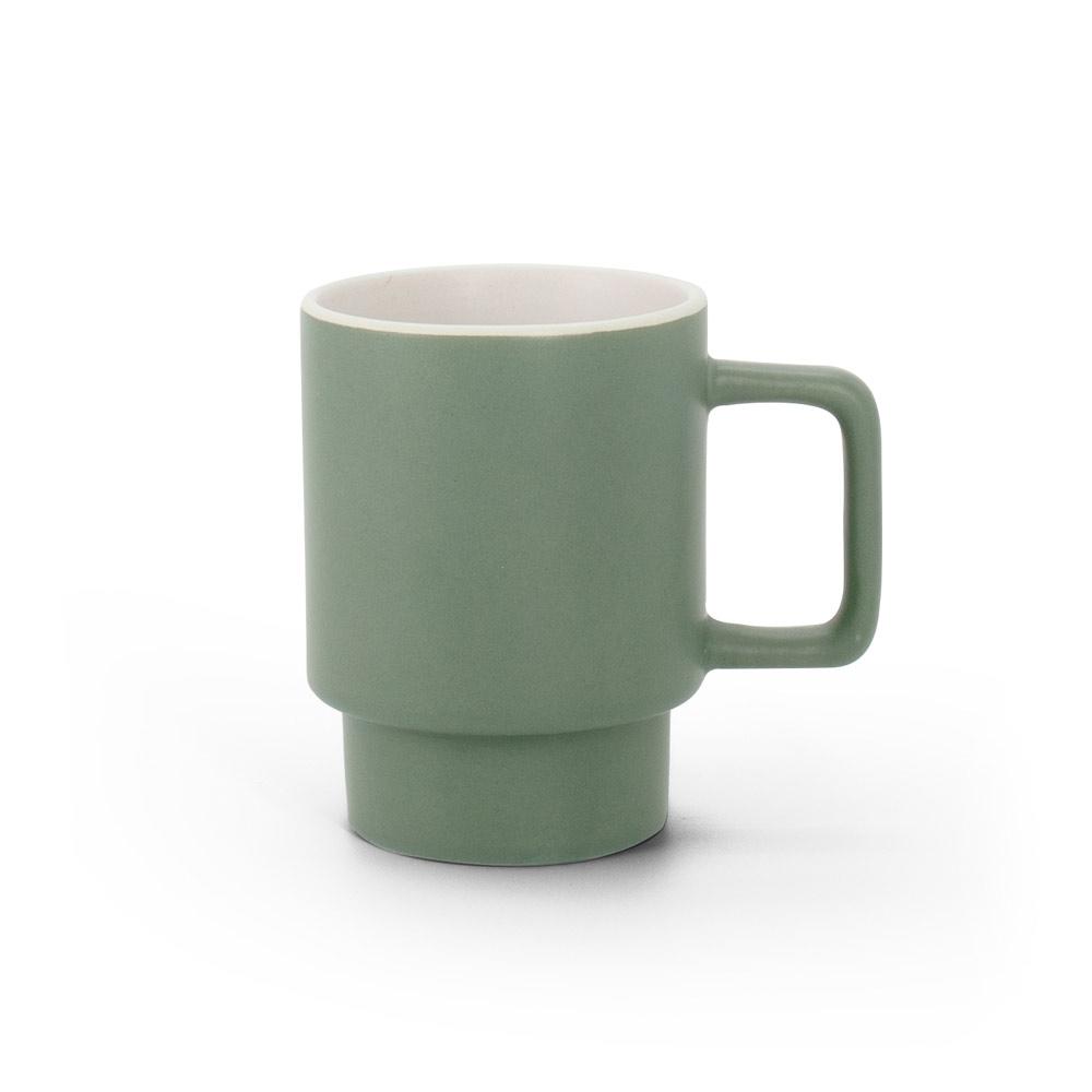 Cană ceramică Kuerten, finisaj mat, 330 ml Verde armată