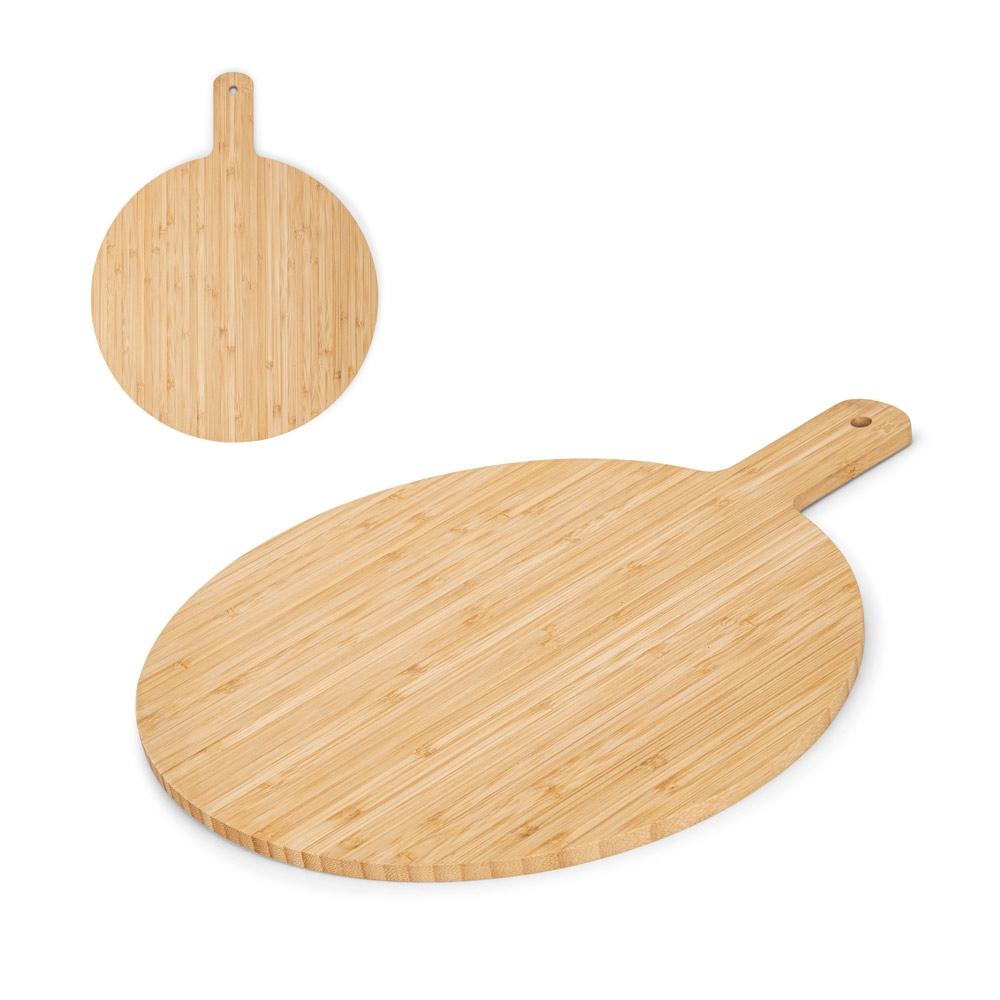 Tavă rotundă Cheesano din bambus Natural