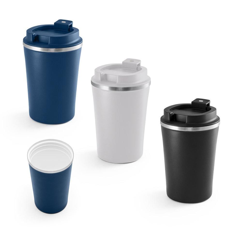Cană călătorie Phelps Ceramic din oțel inoxidabil, interior ceramică, 470 ml Albastru marin
