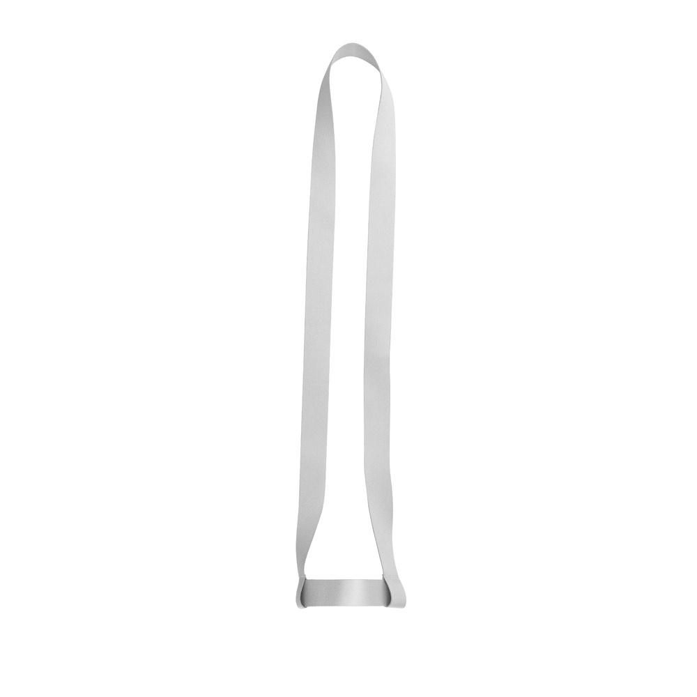 Lanyard și suport pahare Sheffield din poliester Alb