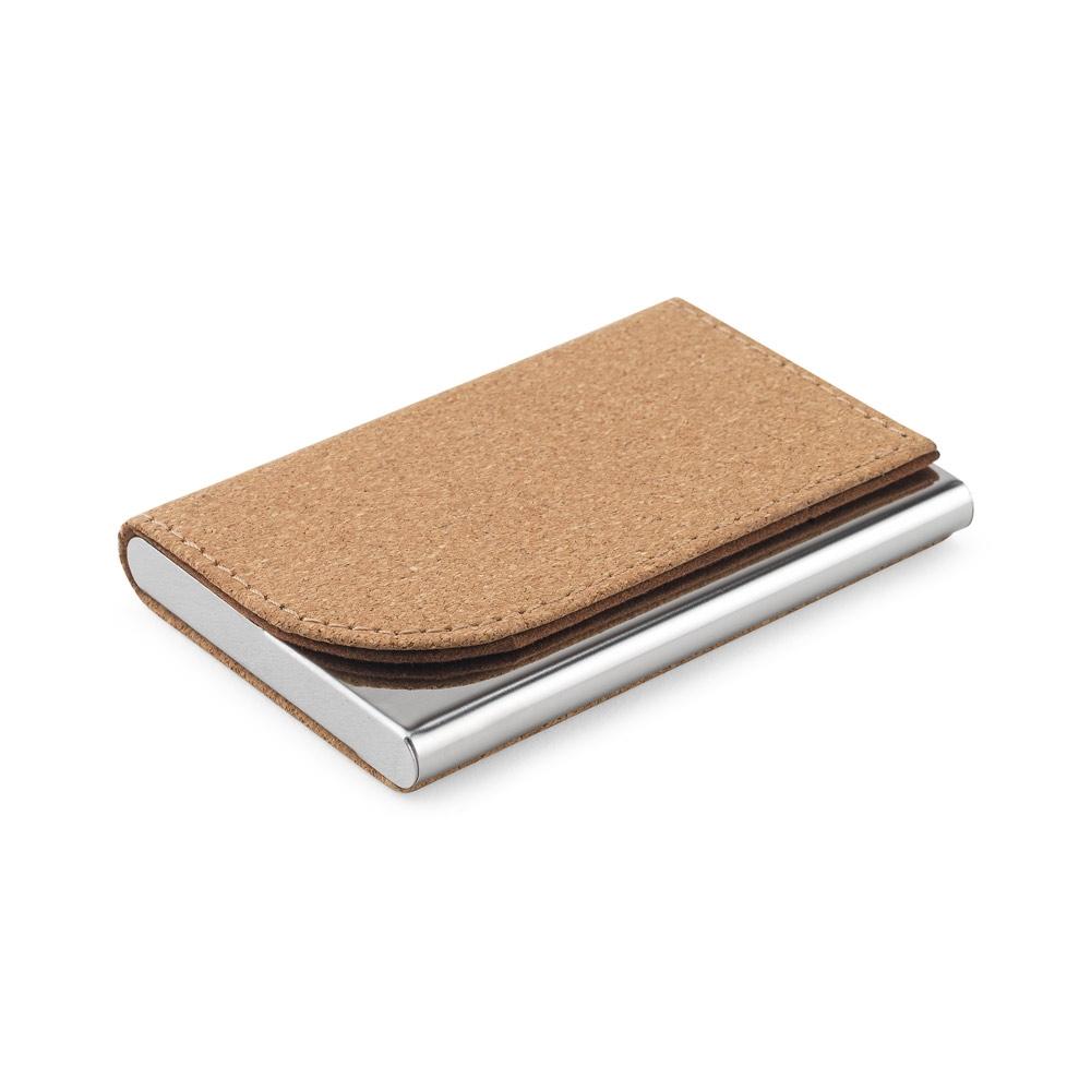 Set portcard și breloc Gosling din metal și plută Natural