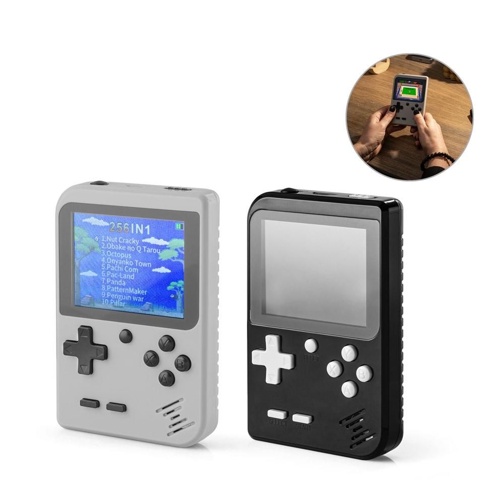 Consolă jocuri portabilă Bowser, 256 jocuri clasice Negru