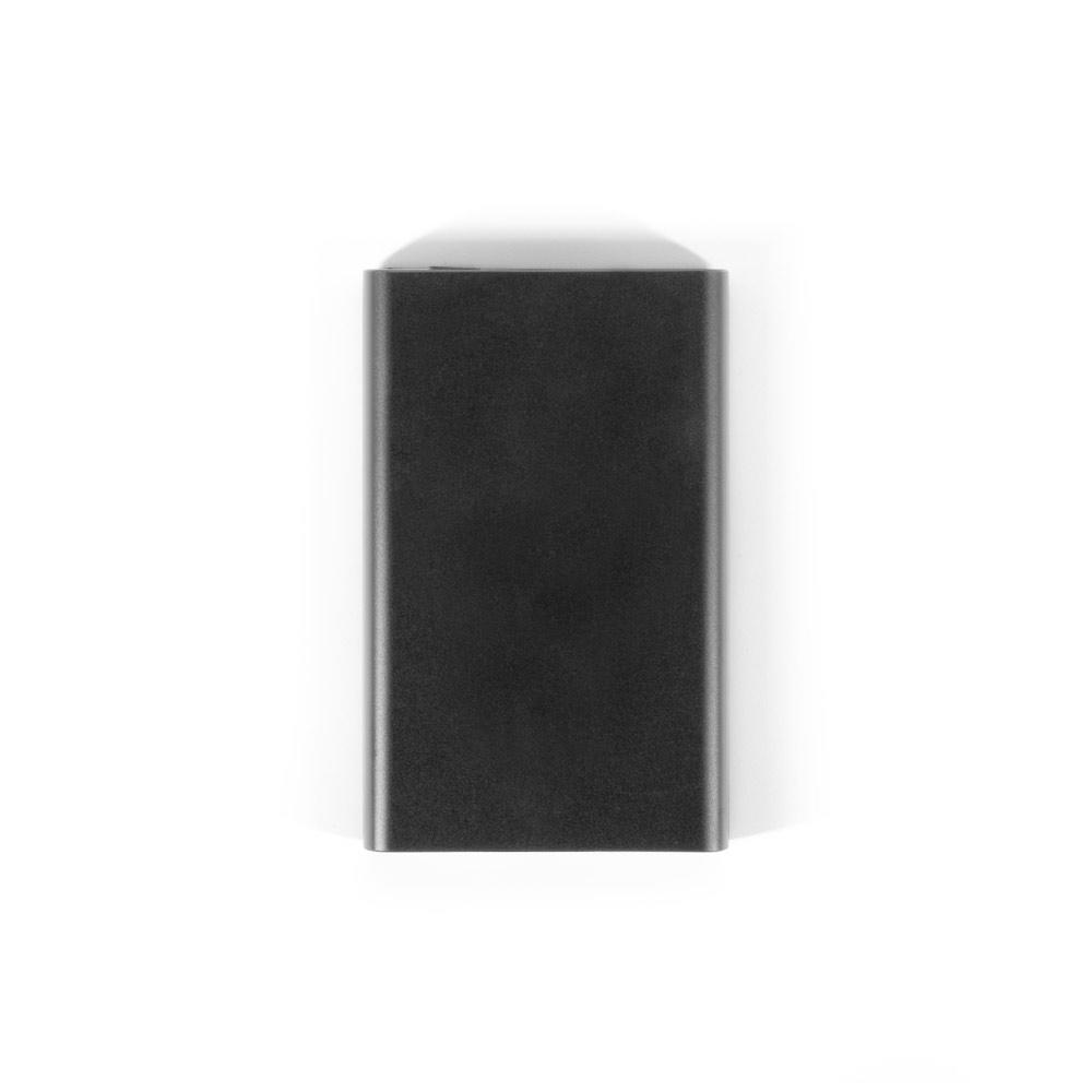 Baterie externă magnetică Wright 5 din aluminiu și ABS reciclat, 5.000 mAh Negru