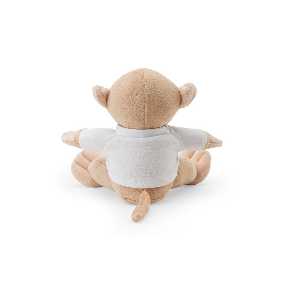 Jucărie pluș Monky, maimuță cu tricou Maro deschis