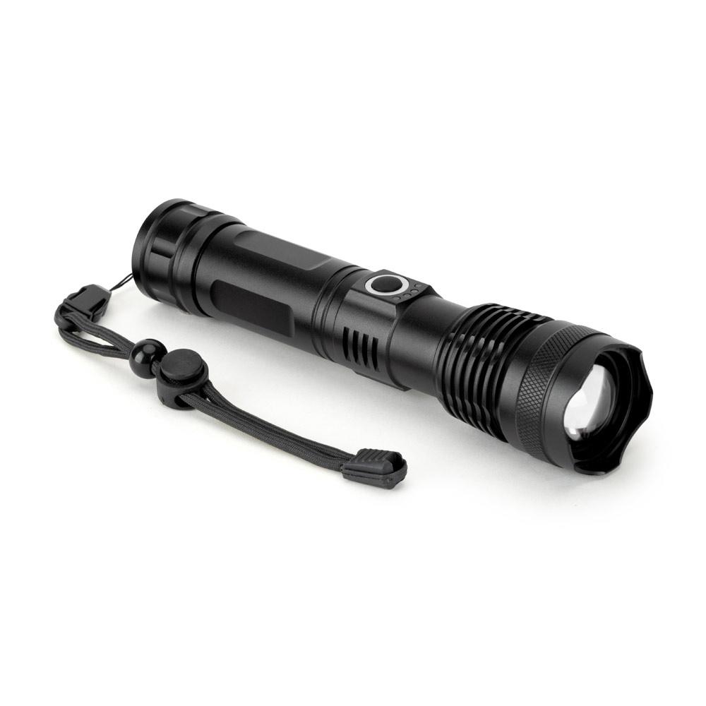 Lanternă reîncărcabilă 10W Yvian din aluminiu rAL Negru