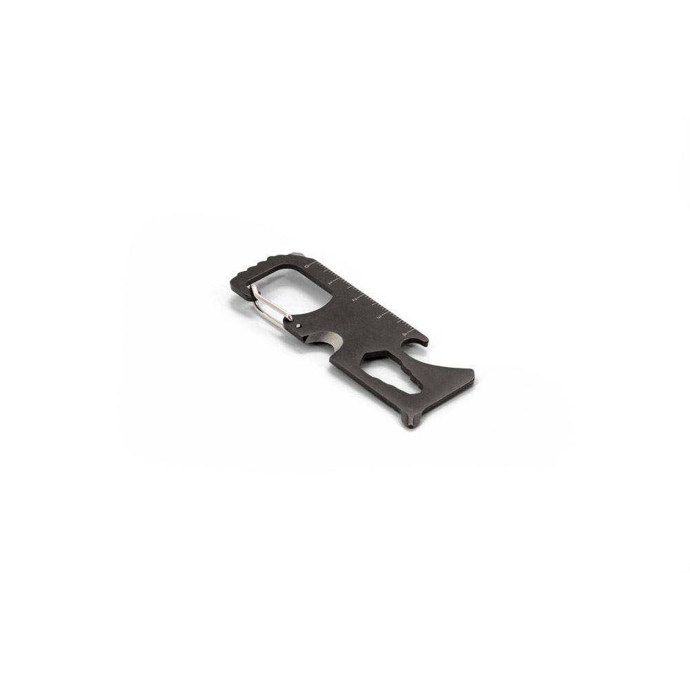 Card multifuncțional Screwy din oțel inoxidabil, 8 funcții Negru