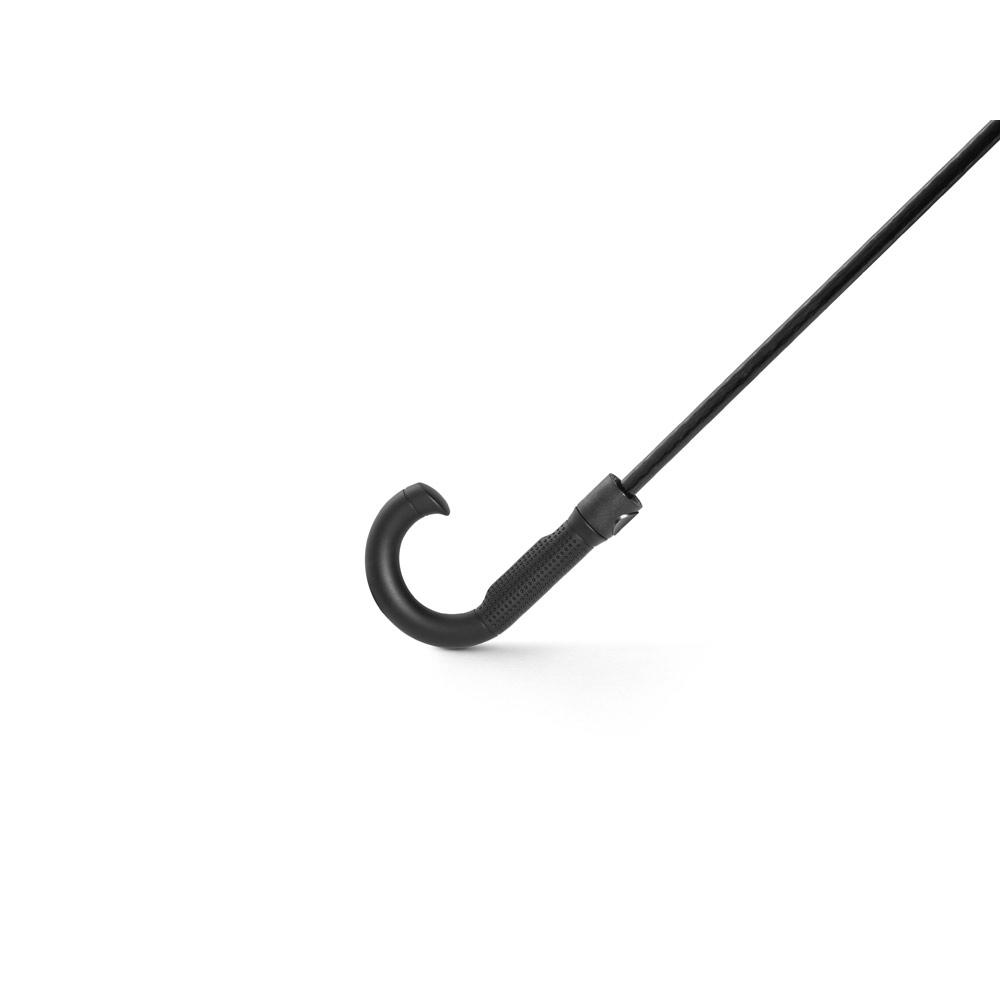 Umbrelă 27” Finnley din poliester reciclat 190T, pongee rezistent la vânt Negru