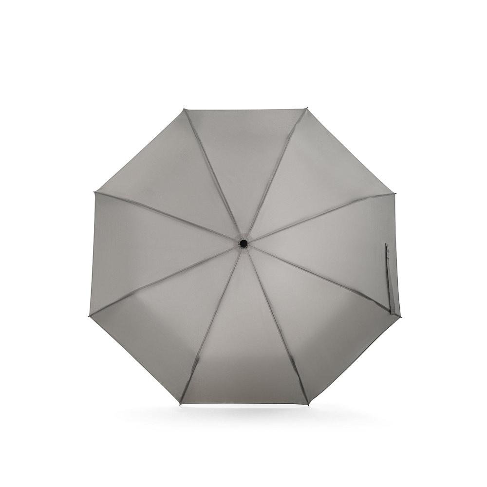Umbrelă 21” Aiden din poliester reciclat rPET 190T, pliabilă Gri deschis