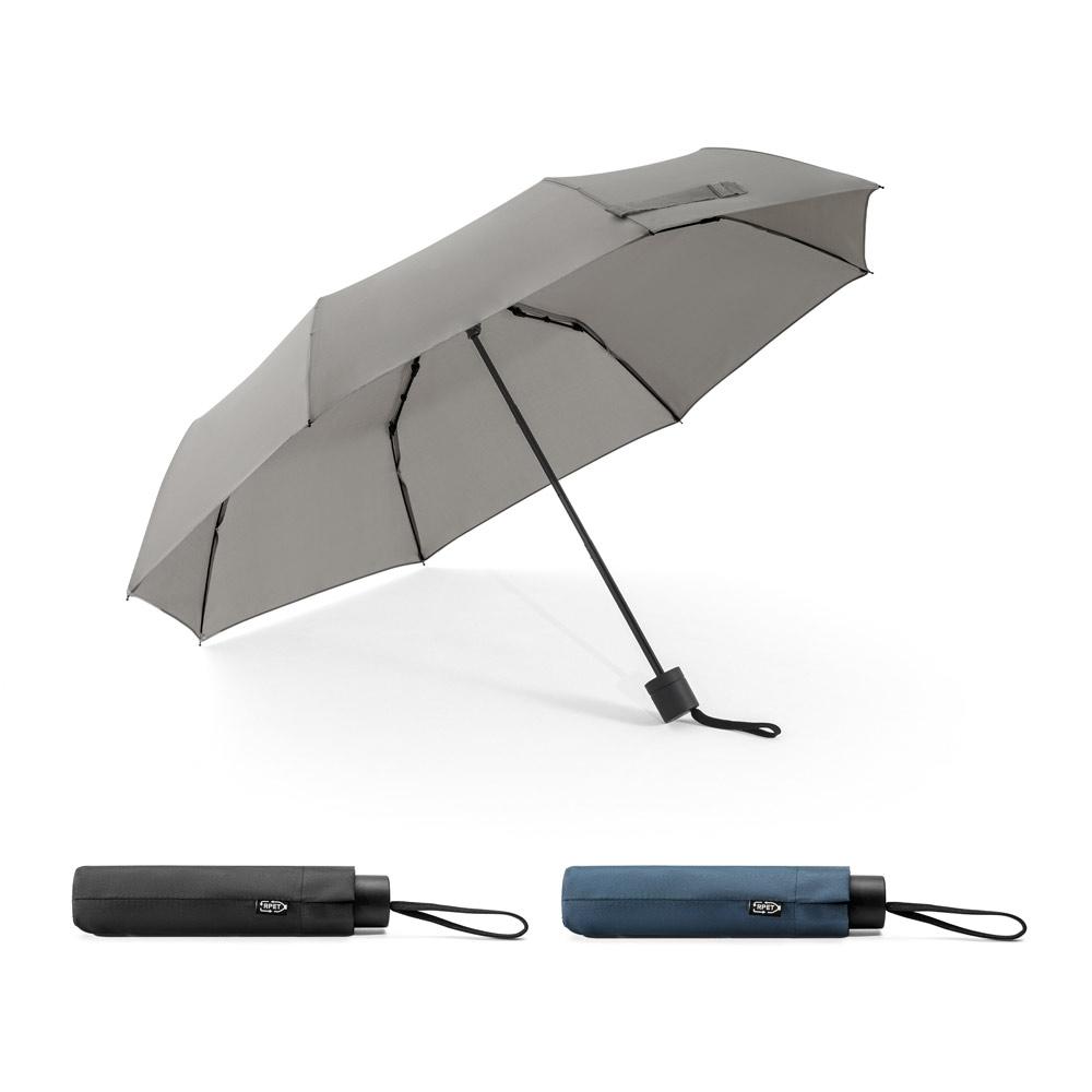Umbrelă 21” Aiden din poliester reciclat rPET 190T, pliabilă Albastru