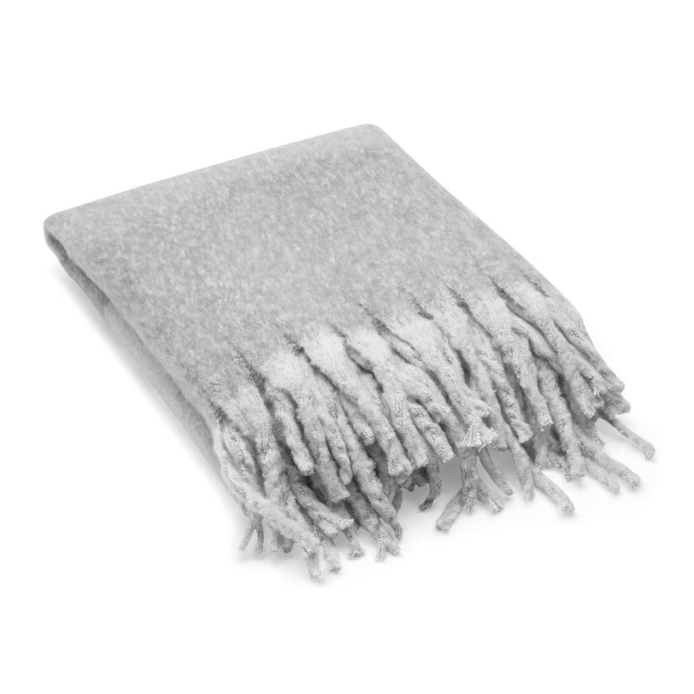 Pătură Comfy din poliester reciclat rPET, aspect mohair, 300 g/m² Gri