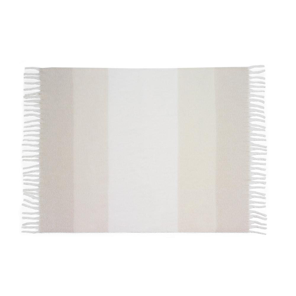 Pătură Comfy din poliester reciclat rPET, aspect mohair, 300 g/m² Bej
