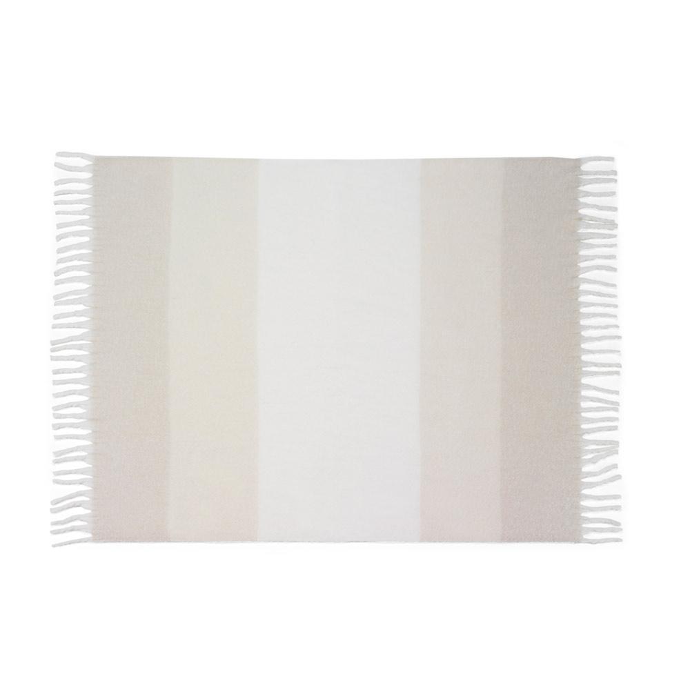 Pătură Comfy din poliester reciclat rPET, aspect mohair, 300 g/m² Bej