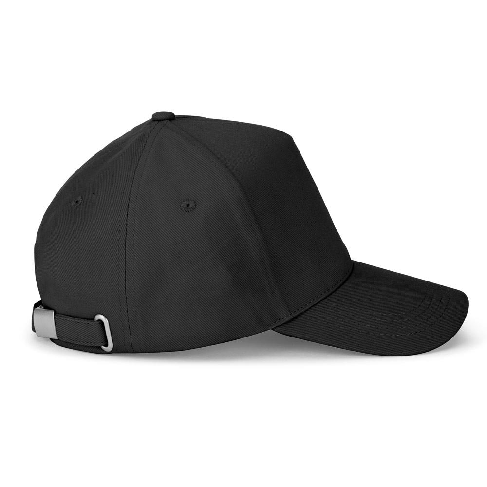 Șapcă bumbac 100% Ashton, 5 panouri, 260 g/m² Negru