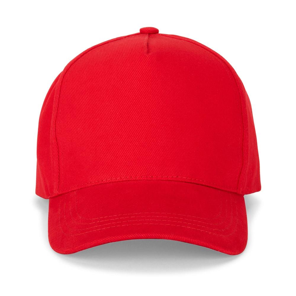 Șapcă bumbac 100% Ashton, 5 panouri, 260 g/m² Roșu