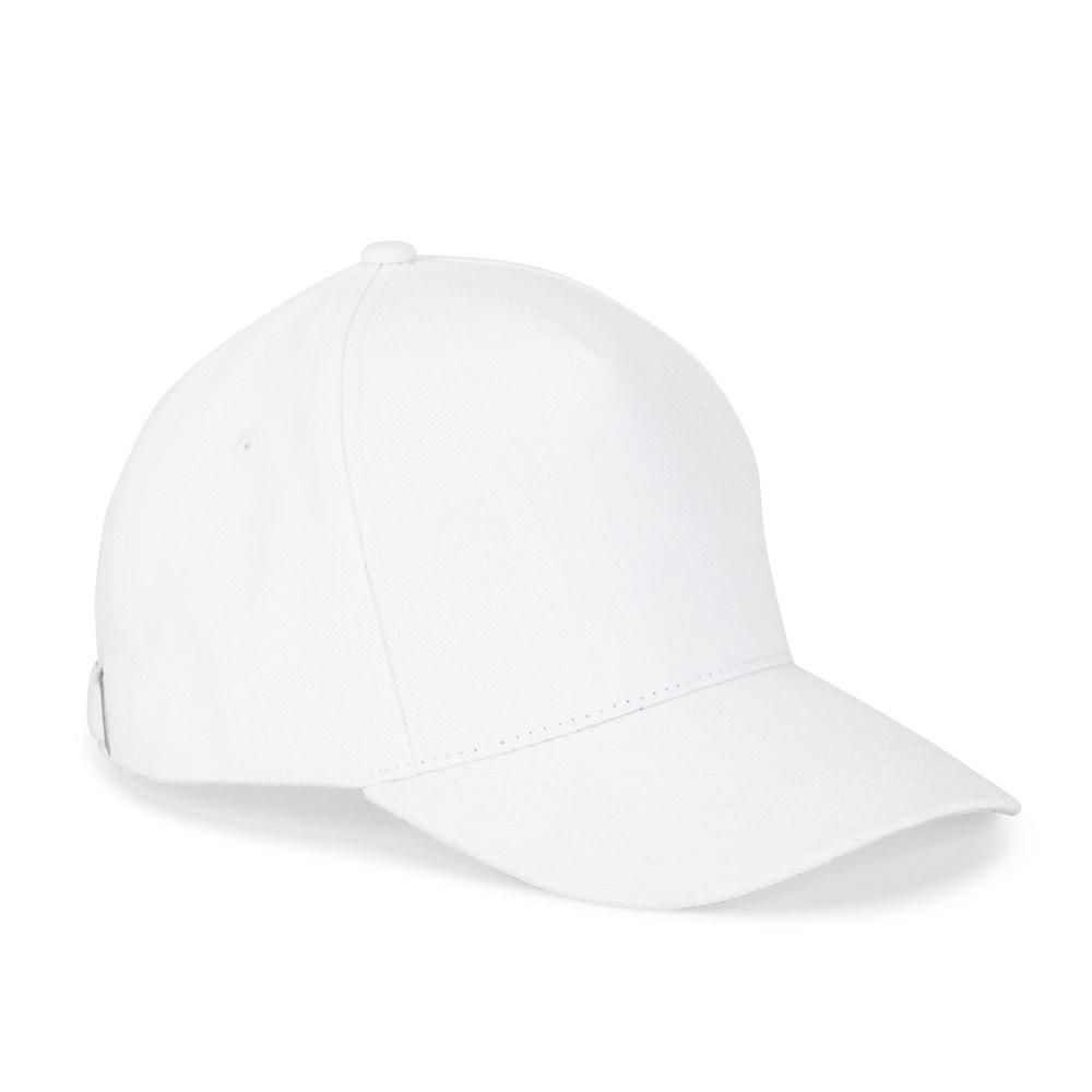 Șapcă bumbac 100% Ashton, 5 panouri, 260 g/m² Alb