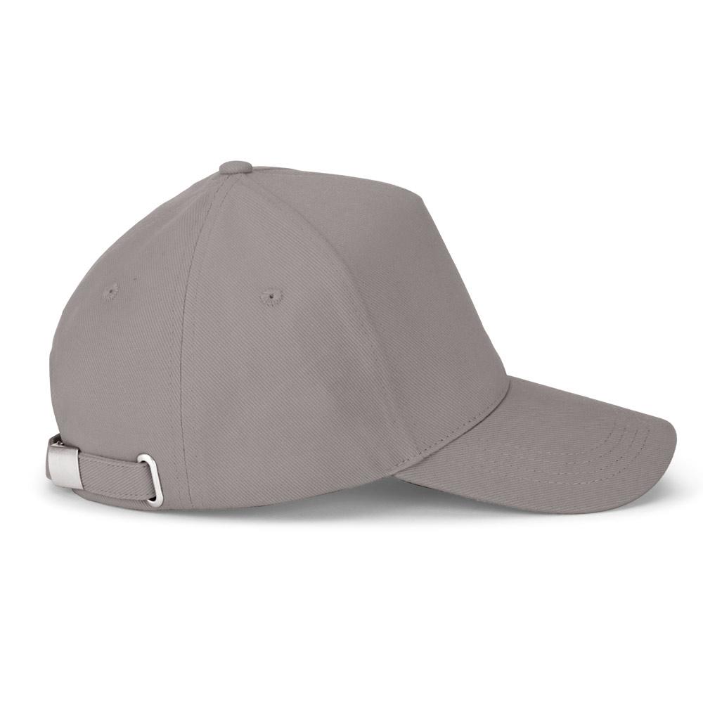 Șapcă bumbac 100% Ashton, 5 panouri, 260 g/m² Gri deschis