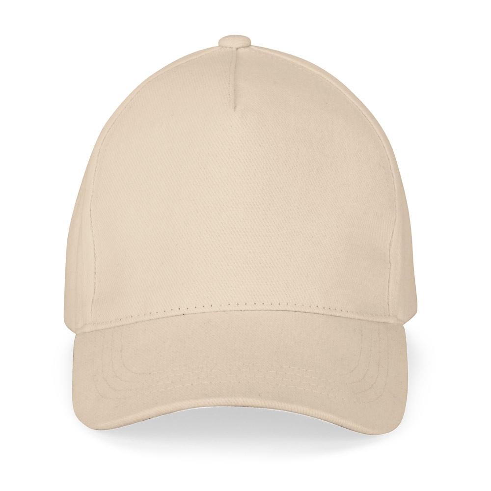 Șapcă bumbac 100% Ashton, 5 panouri, 260 g/m² Bej