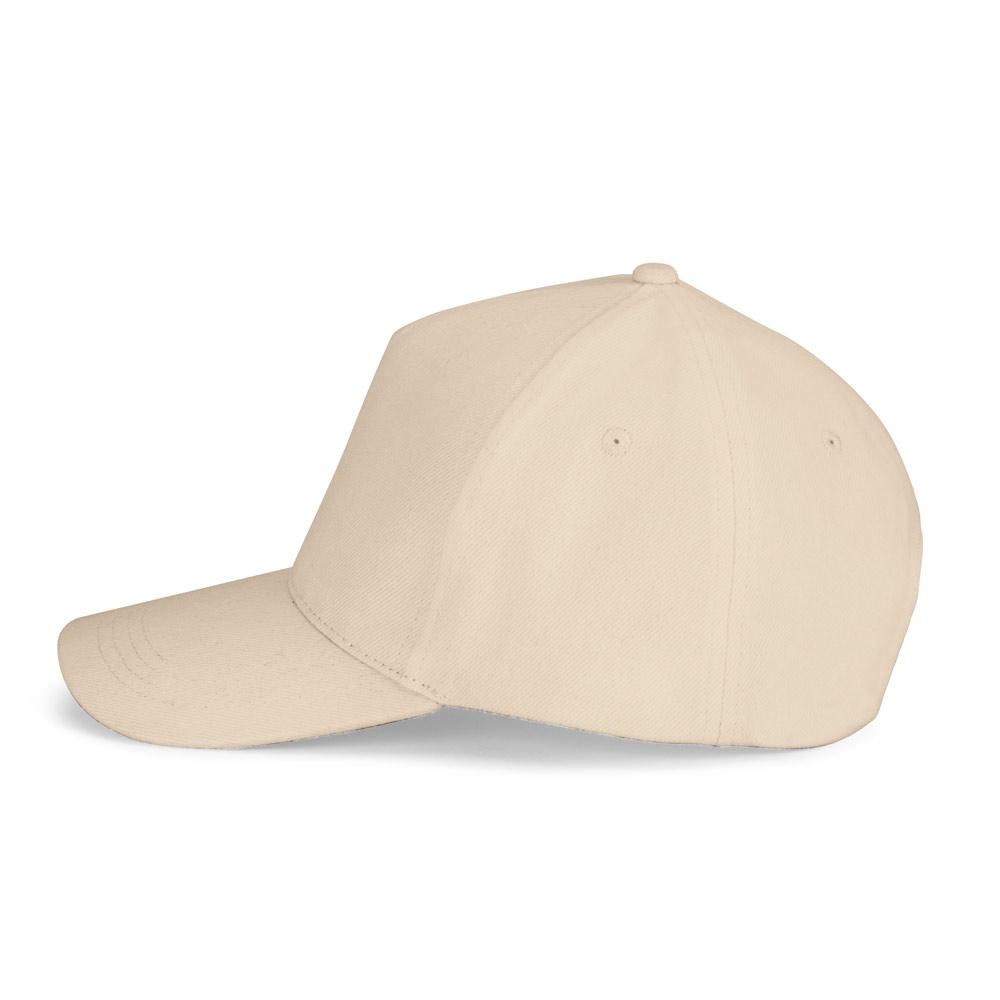 Șapcă bumbac 100% Ashton, 5 panouri, 260 g/m² Bej