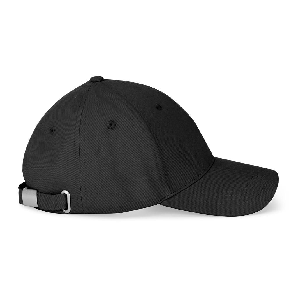 Șapcă bumbac 100% Nathan, 6 panouri, 260 g/m² Negru